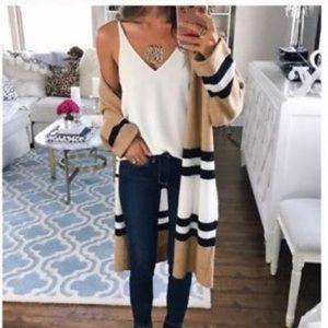 TopShop striped cardigan